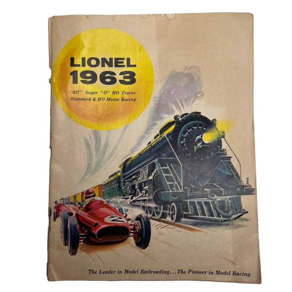 Lionel 1963 027 Super O Trains Standard & HO Motor Racing Catalog FLAWS